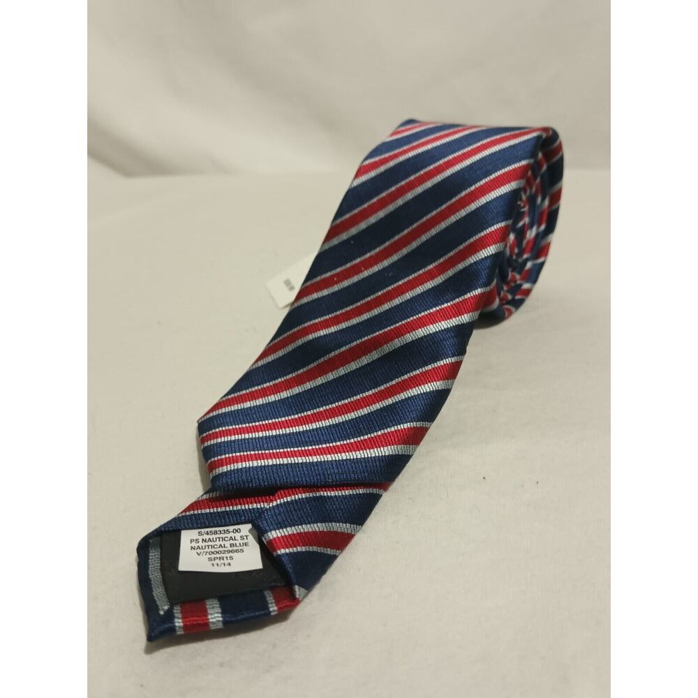 NWT Banana Republic Nautical Blue Wine Gray Diagonal Striped Tie 2 And 1/4 In...